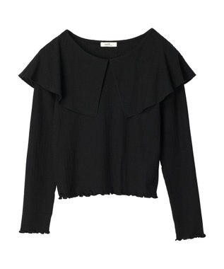 earth music&ecology ＢＩＧカラープルオーバー Black