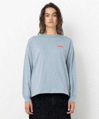 NAVE 【xNAVE】Six Sence Recordコラボ グラフィックロングスリーブT スカイブルー系