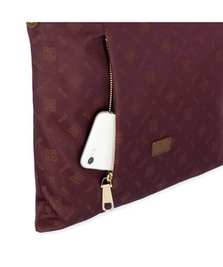 IBIZA ロゴナイロン　2WAYバッグ バーガンディ