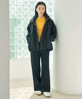 UNFILO 【UNFILO DENIM】撥水ストレッチ ワイドストレートデニム インディゴ