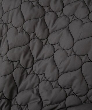 Green Parks ・ｓｗｉｎｇ　ｂｙ　ハートキルトフレアコート Charcoal Gray