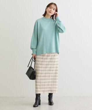 Green Parks ・ＥＬＥＮＣＡＲＥ　ＤＵＥ　チェックナロースカート Ivory