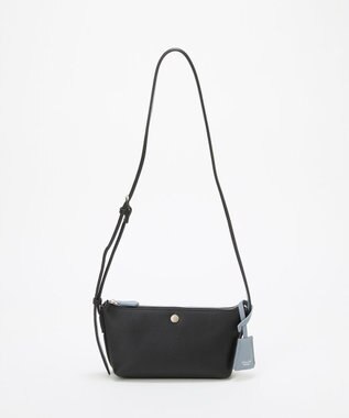 TOPKAPI 【Breath TOPKAPI】DUAL デュアル シュリンクレザー バイカラー ミニ ショルダーバッグ チャーム付き ブラック