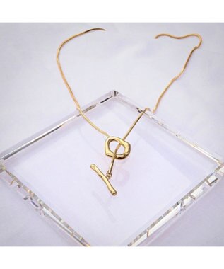 blancotokyo 【金属アレルギー対応】ニュアンスラリエットネックレス FLUIR ゴールド