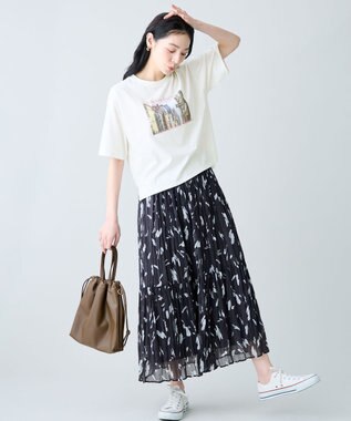 ANY L ANYファンクションロゴTシャツ オフフォト