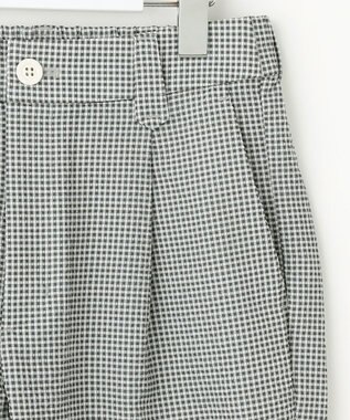 23区GOLF 【WOMEN】【撥水】ギンガムサッカー テーパードパンツ グレー系3