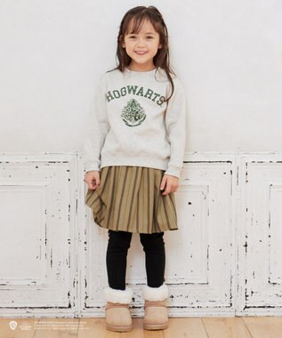 ANY KIDS ストライプスカッツ ベージュ系ストライプ