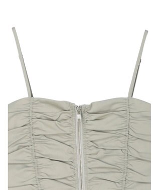 Green Parks ・ＥＬＥＮＣＡＲＥ　ＤＵＥ　シャーリングビスチェ Gray Beige