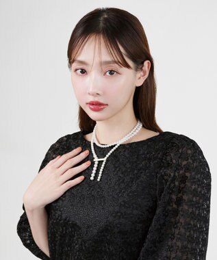 TOCCA RANDOM PEARL LARIAT NECKLACE ネックレス ゴールド系