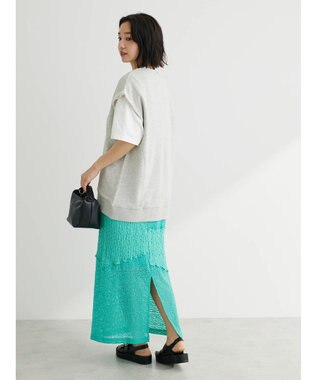 Green Parks パッチワーク風メロースカート Black