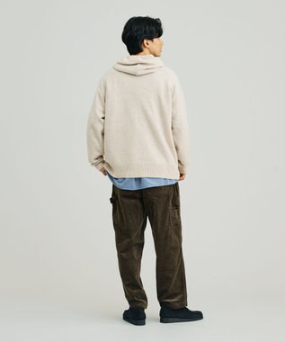 J.PRESS YORK STREET 【UNISEX】ウールカシミヤ フーディニット ベージュ系