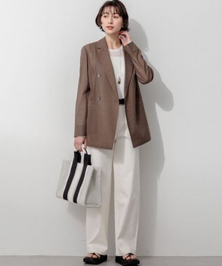 23区 レザータッチトング サンダル ブラック系