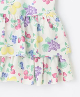 ANY KIDS 総柄 フリル ワンピース 水着 フルーツ柄