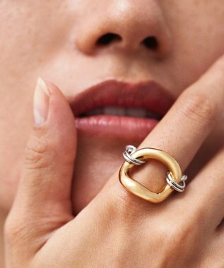 simoe Hug Ring 01  リング シルバー×ゴールド