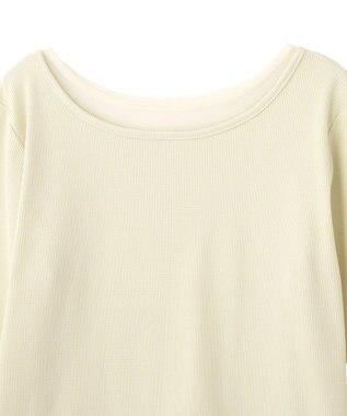 earth music&ecology レイヤード風テレコプルオーバー Yellow