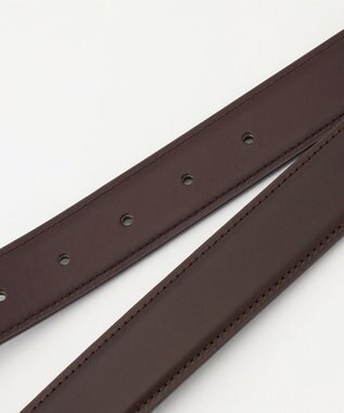 J.PRESS MEN 【定番】スムースレザー ドレスベルト ダークブラウン系
