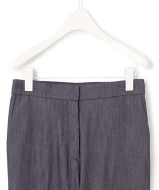 ICB L 【洗える】リアクティブソフトデニム　セミフレアパンツ インディゴ系