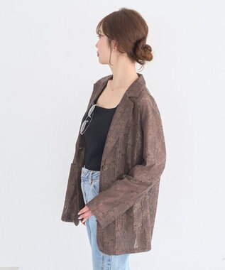 earth music&ecology レースシャツジャケット Ivory