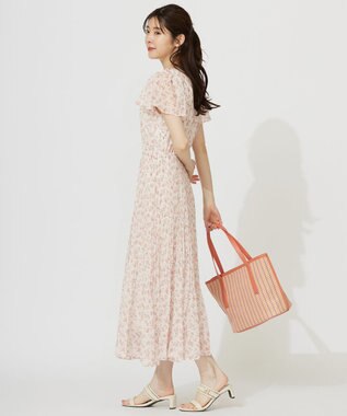 ANY SIS 【洗える】ニュアンスピーチ ワンピース アイボリー系