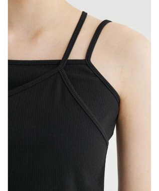 Green Parks ・Ｐｅｔｉｔ　Ｆｌｅｕｒ　カップツキレイヤードキャミ Black