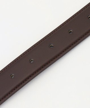 J.PRESS MEN 【定番】スムースレザー ドレスベルト ダークブラウン系