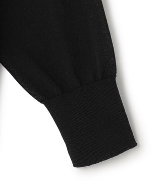 23区 【SLOW/一部店舗限定】シアーニット パーカー ブラック