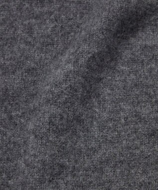 TOQUE 〈大草直子さんアドバイザー〉ベビーアルパカ×ウール縮絨ニットカーディガン チャコール