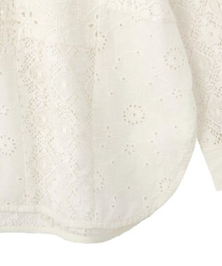 AMERICAN HOLIC レースパッチワークシャツ Off White