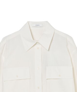 JOSEPH ポプリンコットン　ロングスリーブシャツ Wax