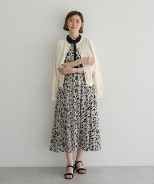 YECCA VECCA 【UVカット】クルーネックカーディガン Ivory