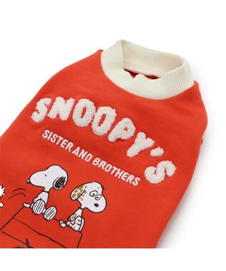 PET PARADISE スヌーピー 兄弟集合柄 トレーナー  赤【中型犬】  【大型犬】 レッド