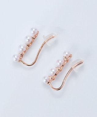Phoebe 2wayパールブリンクピアス&イヤリング　ローズゴールド ローズゴールド