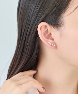 Phoebe 2wayパールブリンクピアス&イヤリング　ローズゴールド ローズゴールド