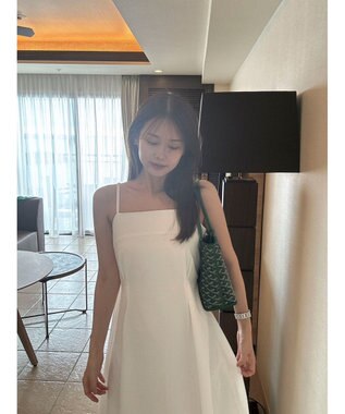 Green Parks バックデザインキャミワンピース Off White