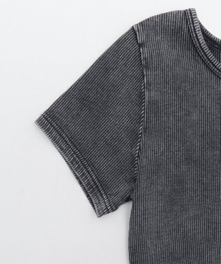 WEGO ヴィンテージウォッシュコンパクトリブT スミクロ