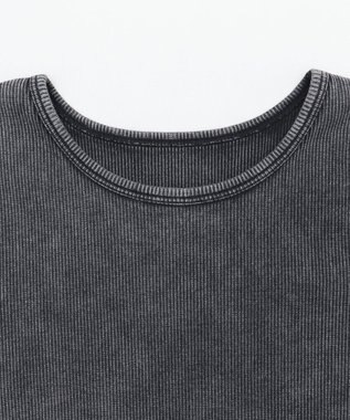 WEGO ヴィンテージウォッシュコンパクトリブT スミクロ