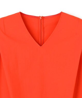 BEIGE， YANN / Vネックタックブラウス Red