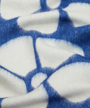 LIBERTY. アイアンシ 35x190 ウールモヘア スカーフ ブルー