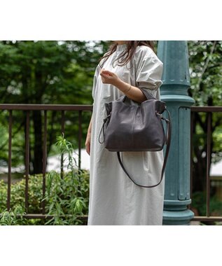 DRAWSTRING BUCKET BAG/ベロアチェリーウッド / LeSportsac