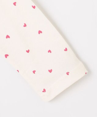 ANY KIDS 【一部店舗/WEB限定】【綿100%】プリント 長袖Tシャツ エクリュ×ハート