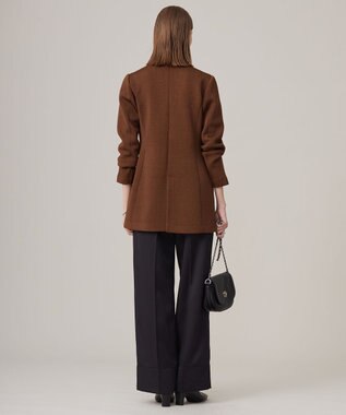 ICB 【洗える】シャイニースムースジャケット コーヒー系