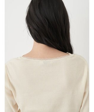 earth music&ecology レースＶネックテレコインナー Ivory