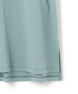 ICB 【接触冷感・UVケア・洗える】 ハイツイストスムース ケープデザインカットソー カデットブルー系