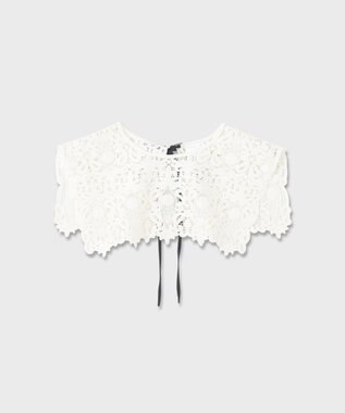 GRACE CONTINENTAL 刺繍カラー付ドレス ブラック