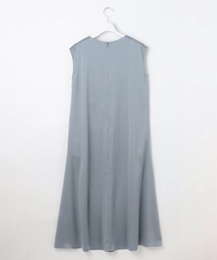 自由区 【Exclusive】シャイニーサテン ドレス チャコール