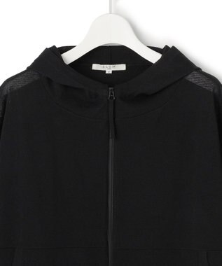 23区 【SLOW/一部店舗限定】シアーニット パーカー ブラック