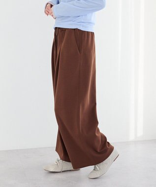 CRAFT STANDARD BOUTIQUE ダンボールニットタックパンツ Brown