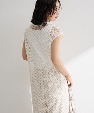Green Parks 衿付きレースジレ Off White