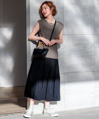 23区 S 【洗える】マルチ機能 プルオーバー カットソー ダークブラウン系