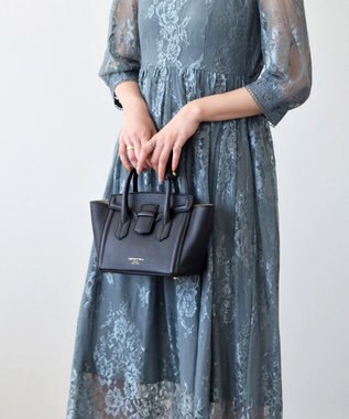 INTER-CHAUSSURES 【Christian Villa】ベーシックスモールハンドバッグ ブラック